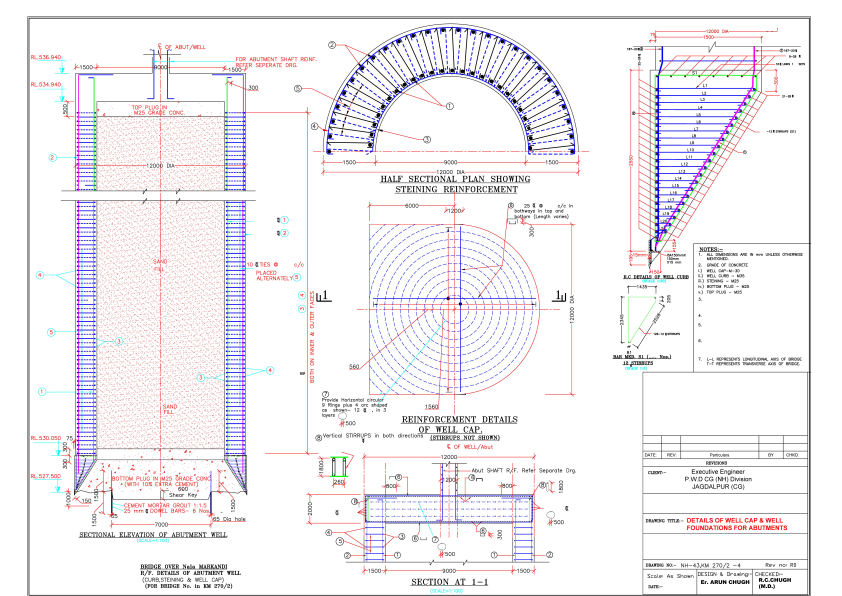 RCC Well Foundation for Bridge