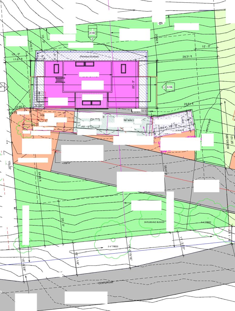 Plan Modular house on Hill