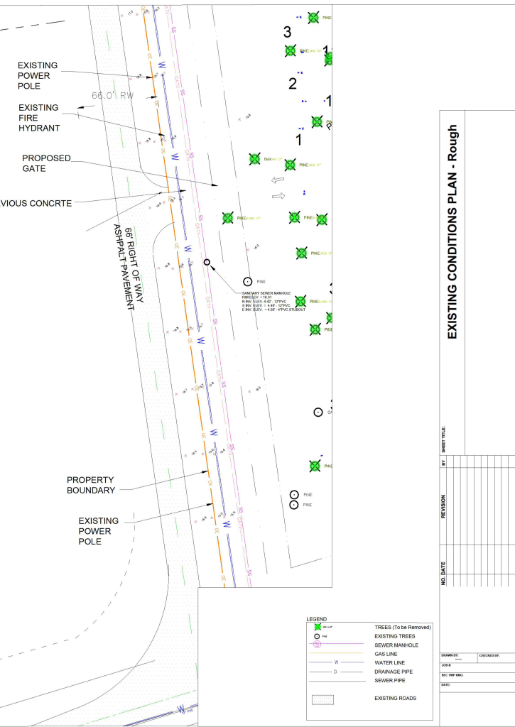 Existing conditions analysis for comprehensive land development design by Arun Chugh