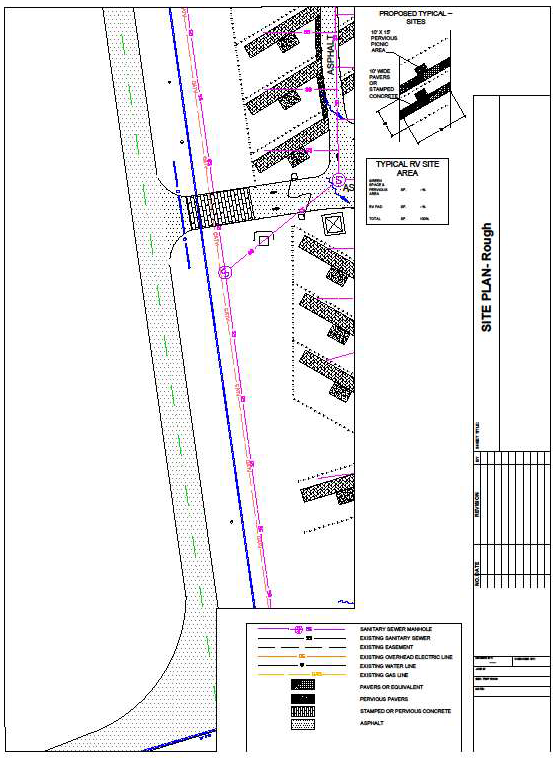 Site plan for civil design project, a conceptual representation focused on constructibility and optimized layout.